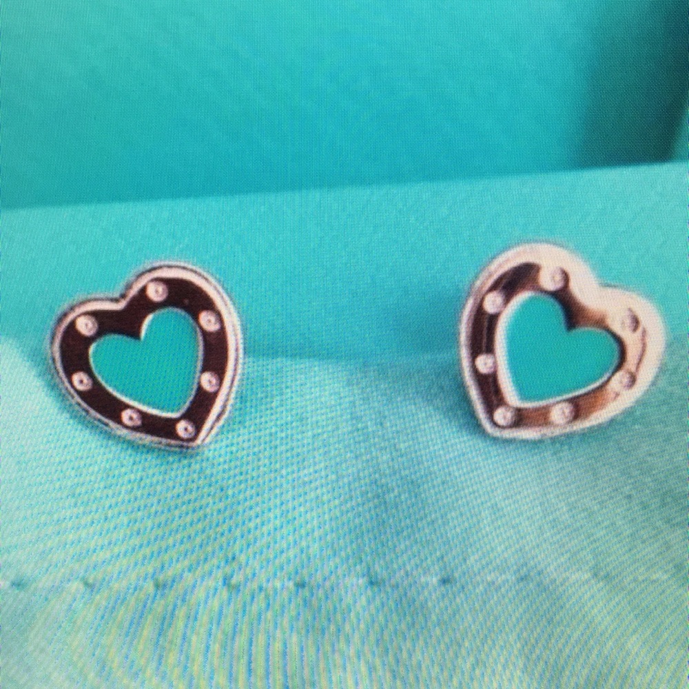 Tiffany & Co Silver Heart Earrings